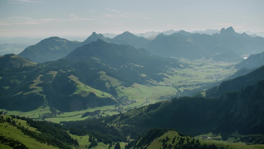 View of mountain range on a sunny day