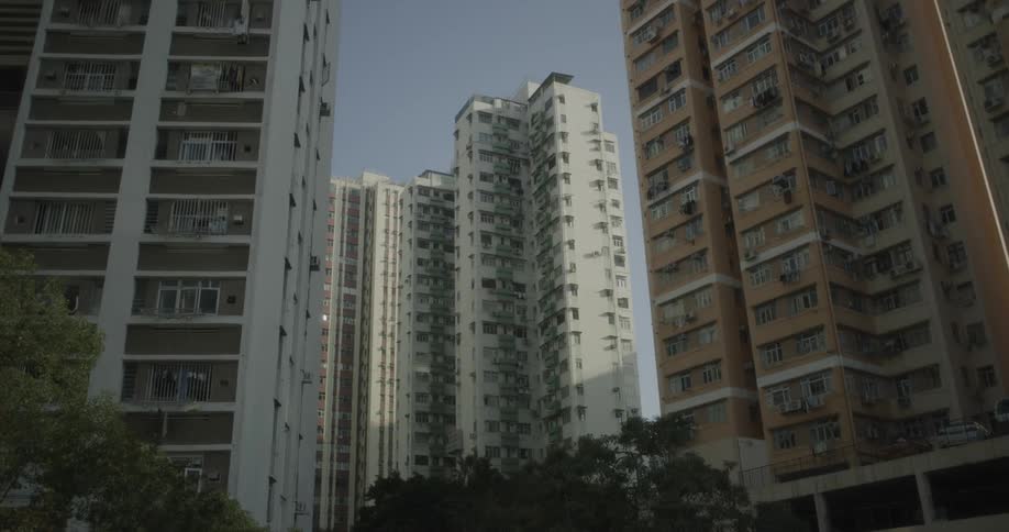 Tall buildings in a city