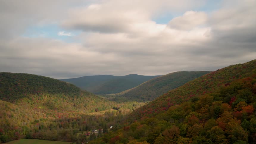 The hills are lush and multi colored