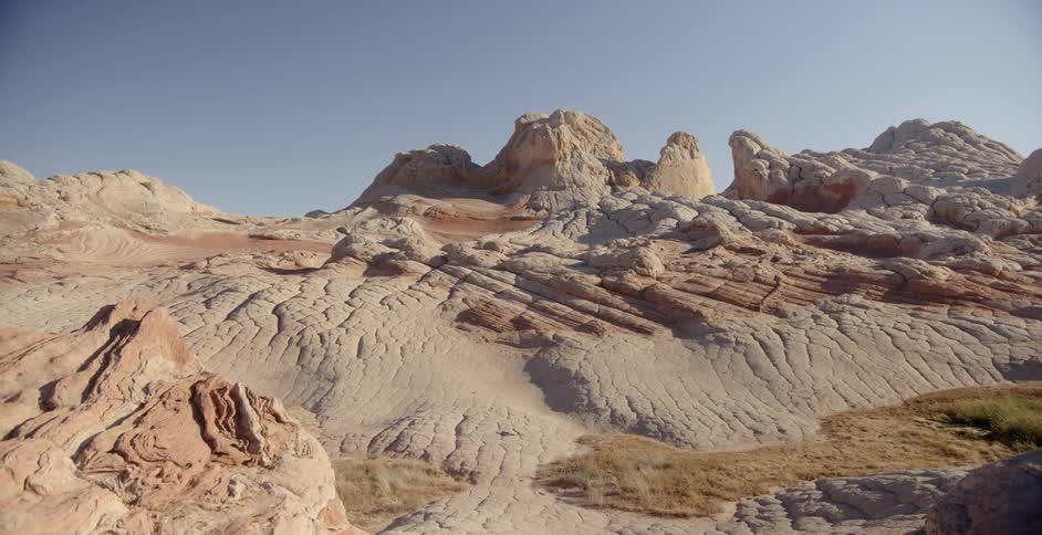 The canyon is bare on a sunny day