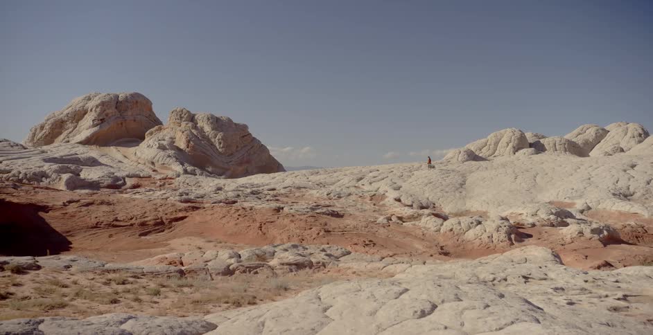 Rocky hilly desert on a sunny day