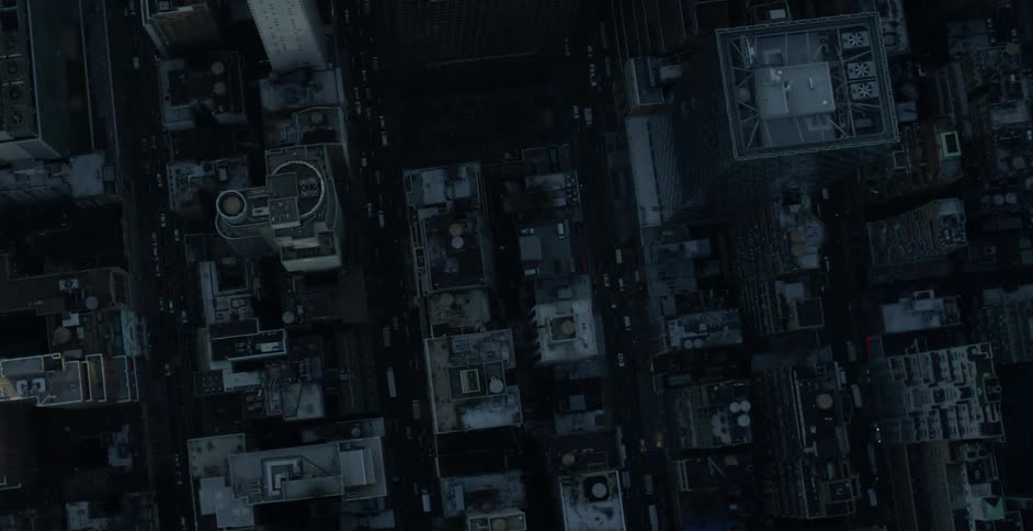 A bird's-eye-view of an urban area