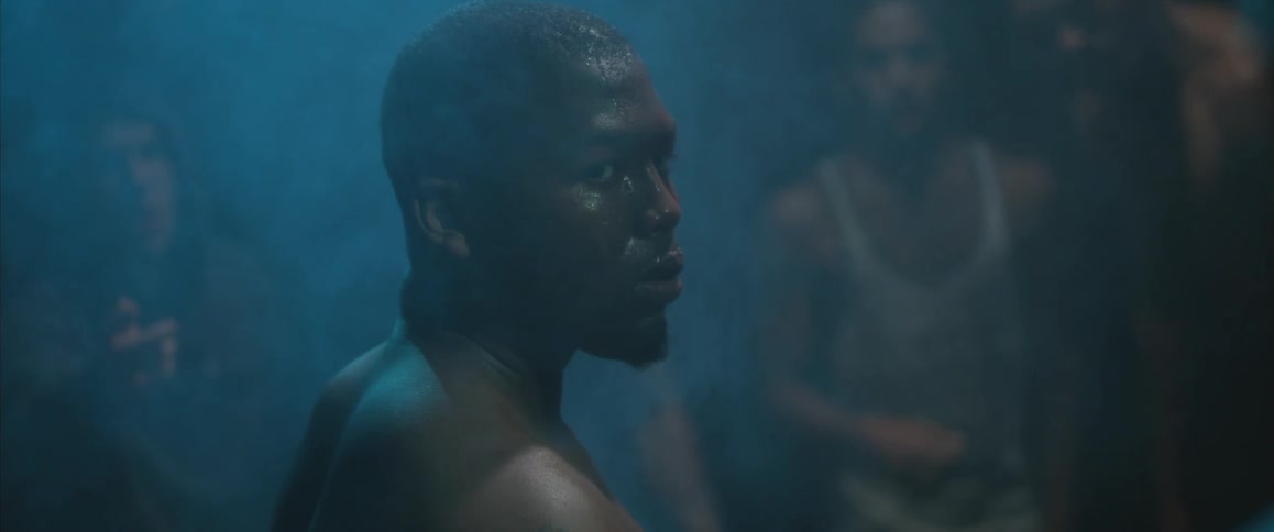 Close up of a sweaty man