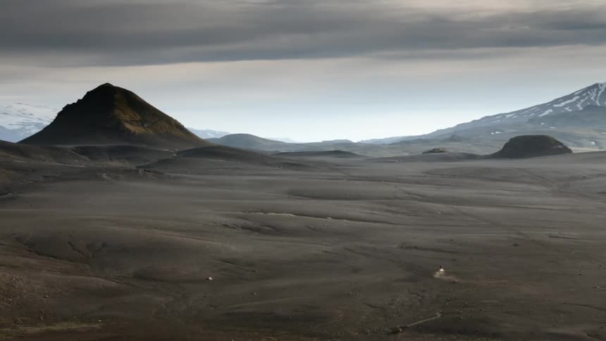 Desert on a cloudy day
