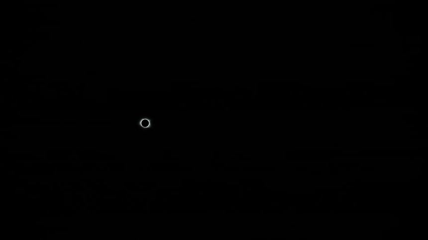 The sun shining brightly in the sky and moving very fast towards night