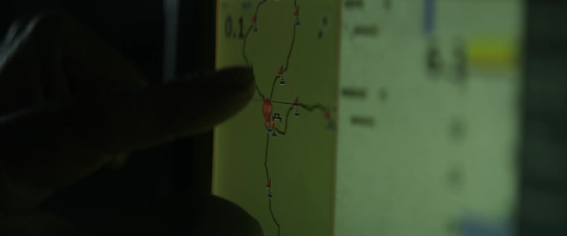 A person taps and expands a map on a touchscreen