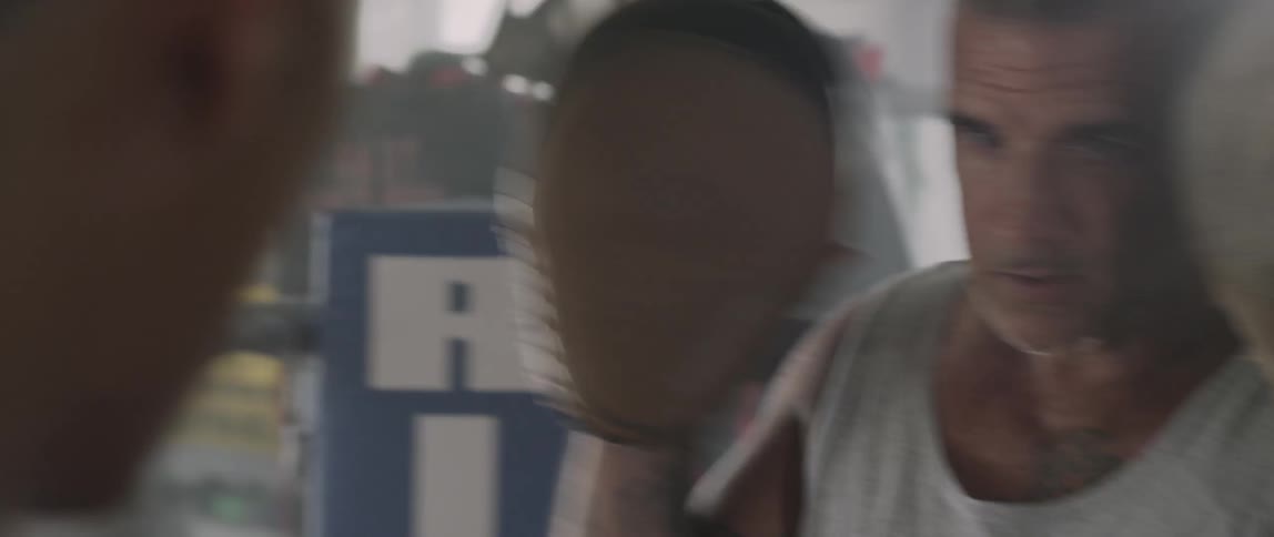 Boxer practicing with his sparring partner in the ring