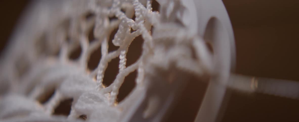 Close up of a piece of netting