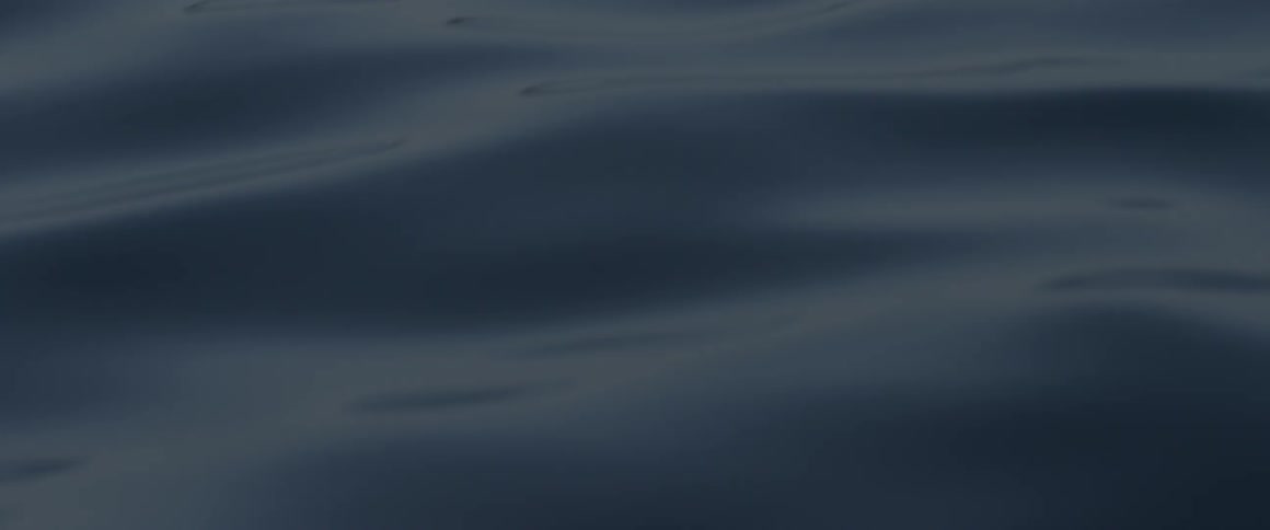 Waves undulate on the ocean surface