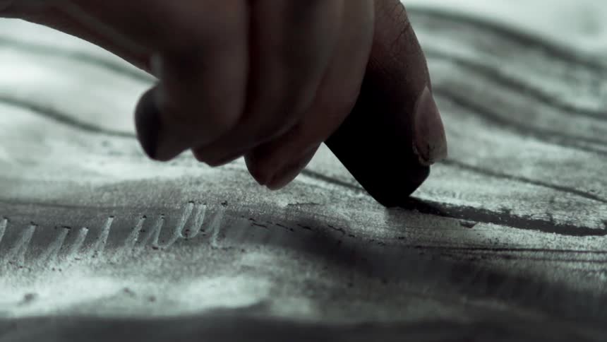 Someone draws a thick black line