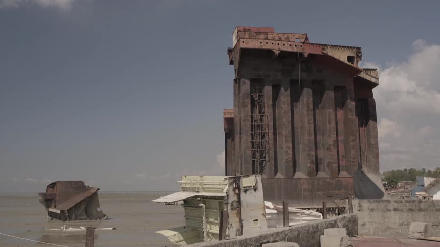 Tall abandoned building