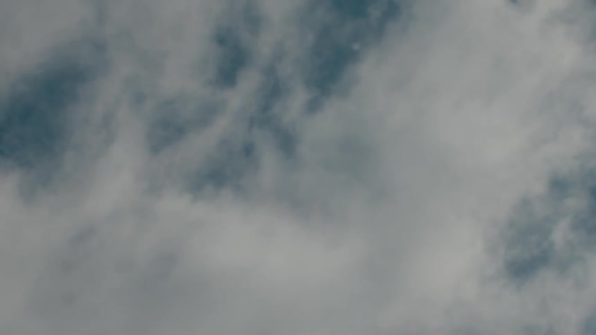 Clouds float in the sky