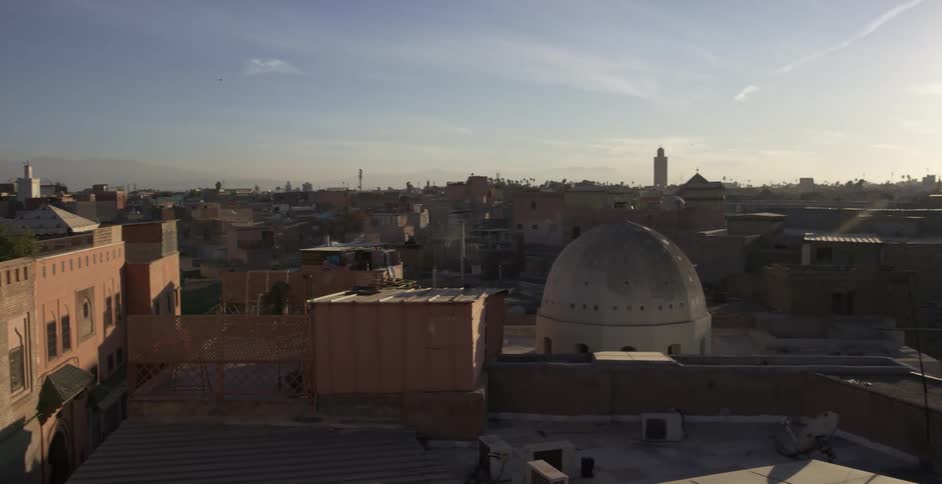 The buildings have domes in certain areas