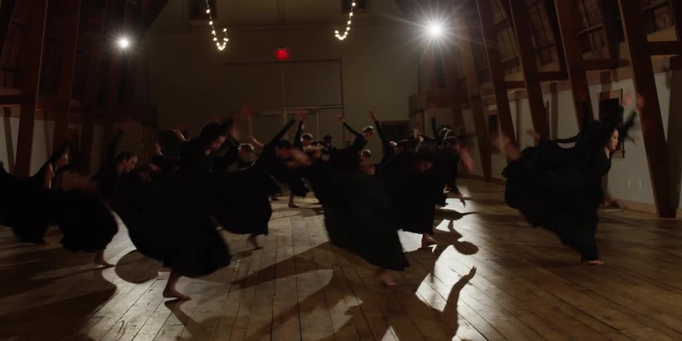 A group of dancers perform
