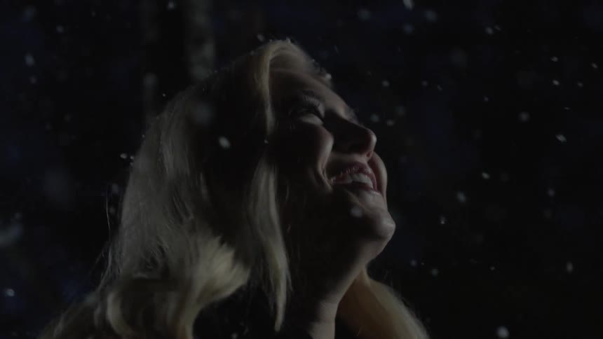 A person standing in the snow