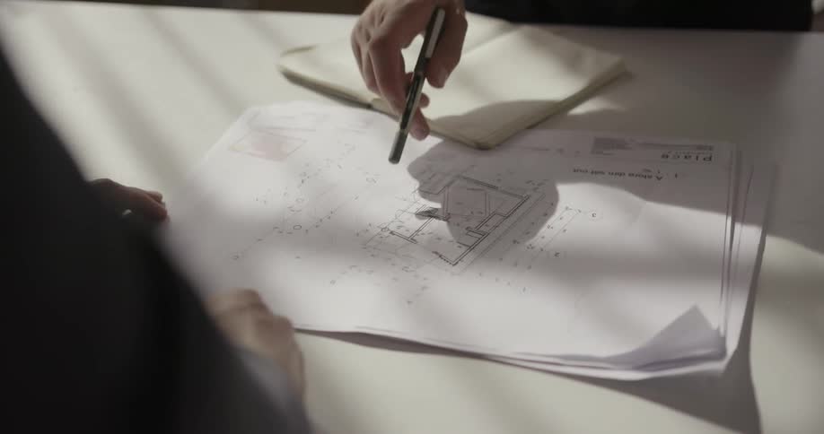 People discussing a design plan