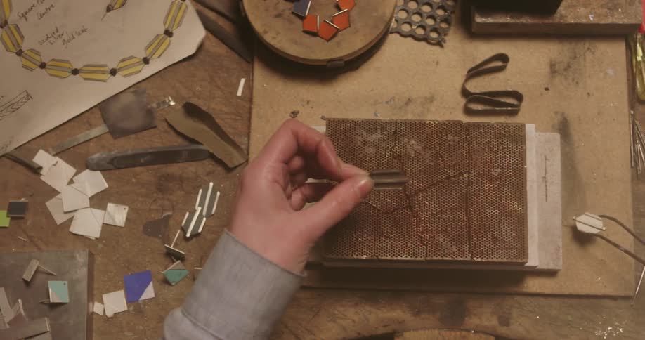 Tools cover this workbench