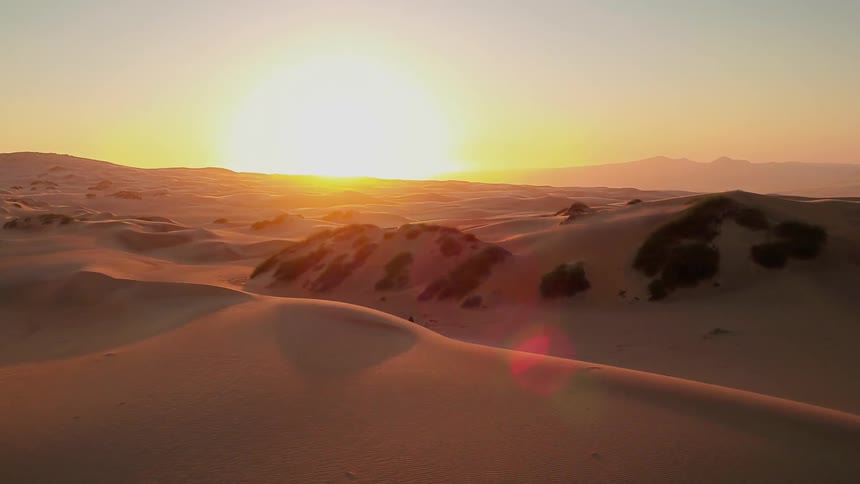 The dunes in this desert are high