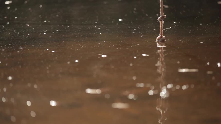 Water splashing and rippling