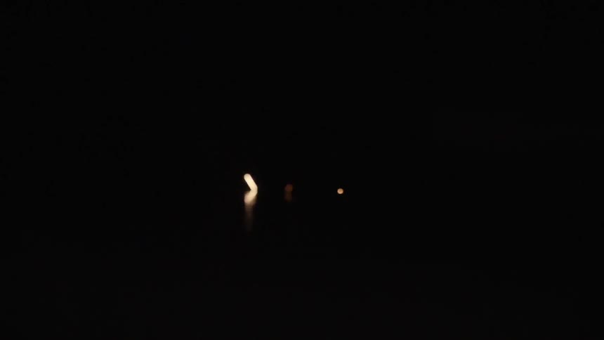 Shining light balls dropping on the floor