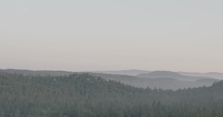 A beautiful landscape view of forest and the mountains