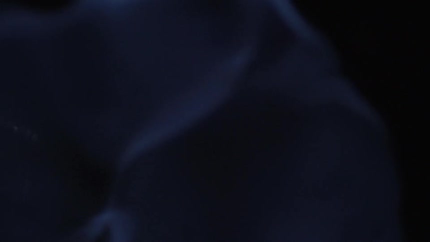 Smoke in slow motion in the dark