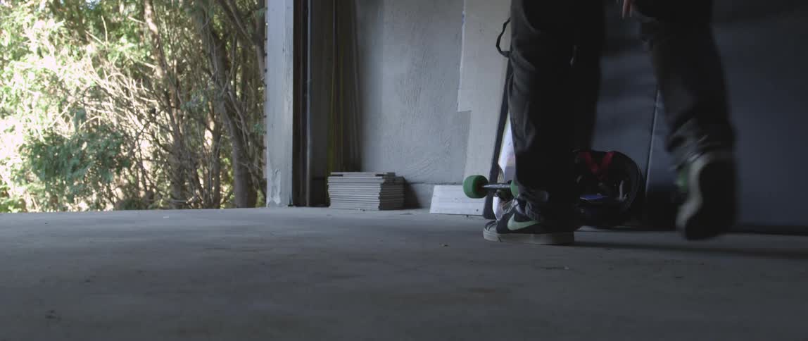 A garage door opening