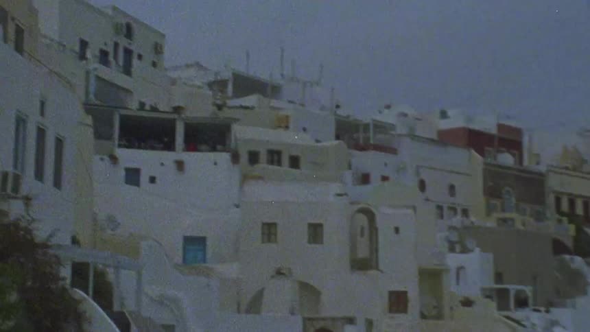 The tall buildings are all on hills