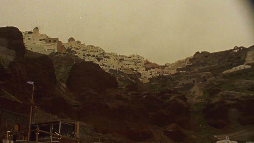 A seaside community is being filmed