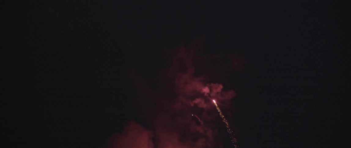 Fireworks light up the night sky