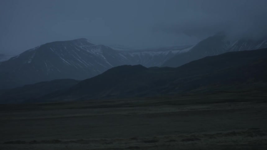 The mountains are looming in the distance