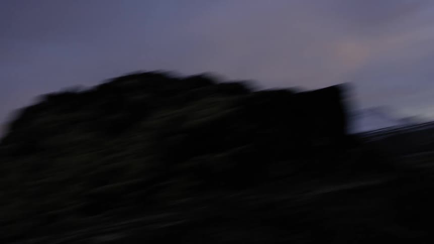 A spinning, 360 degree view of a mountainous, snowy landscape