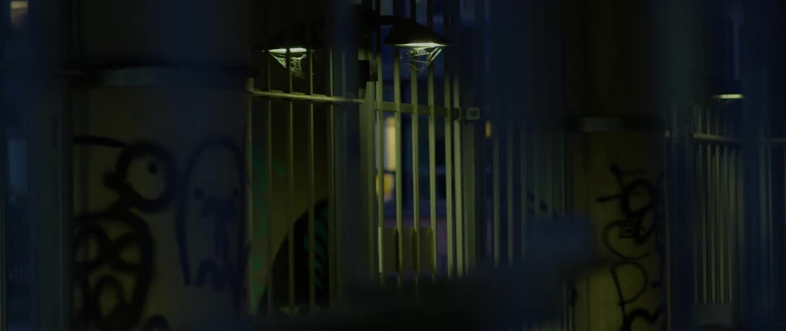 Metal pipes and bars are being filmed from a very shaky camera