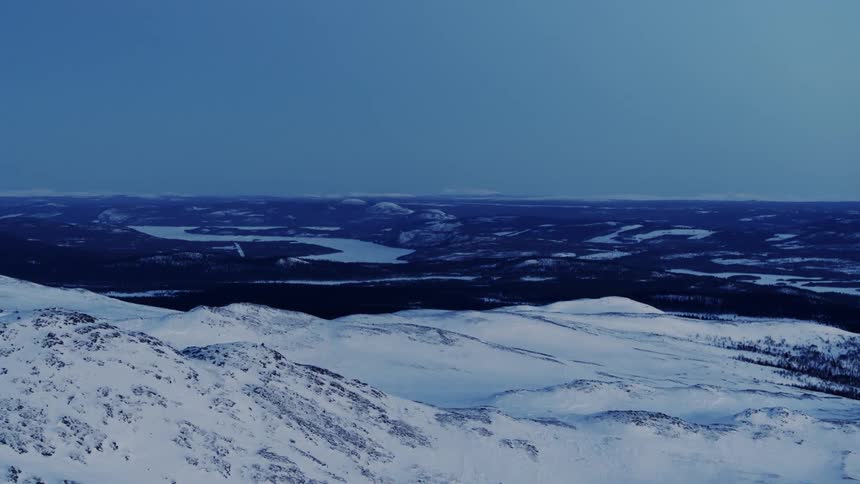 Ice floats on the arctic waters