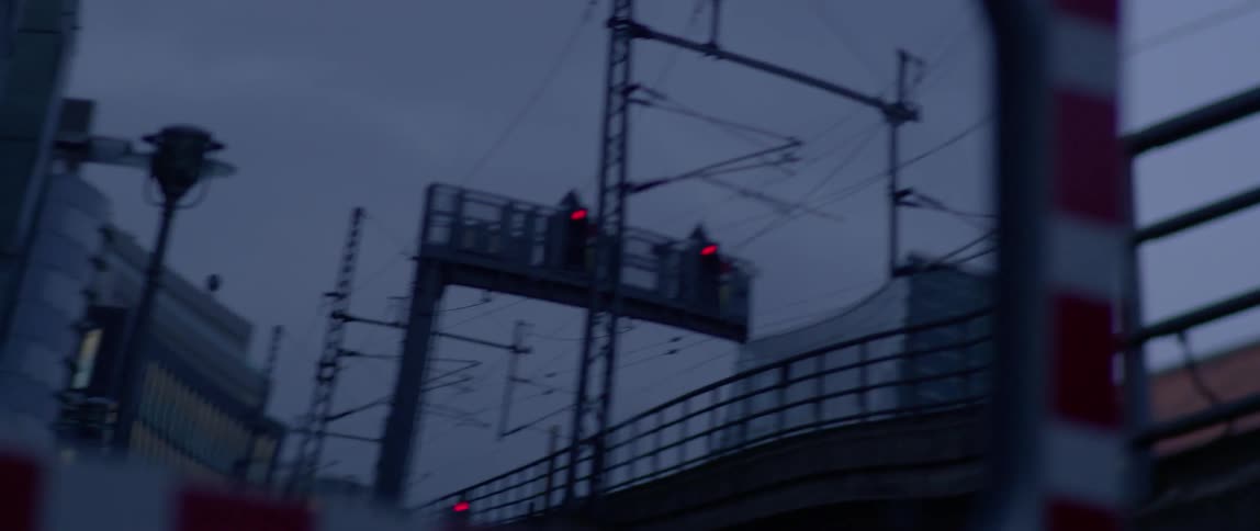 Power transformers are being filmed from the ground