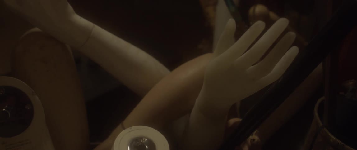 A box of mannequin parts