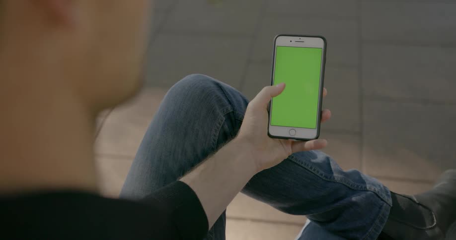 A person is using their phone
