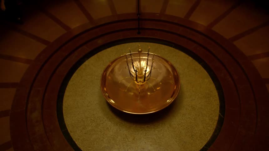 A fountain in the middle of a room