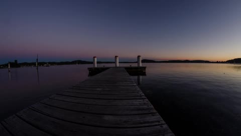 A timelapse of a bay