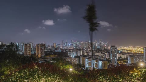 A timelapse of a city