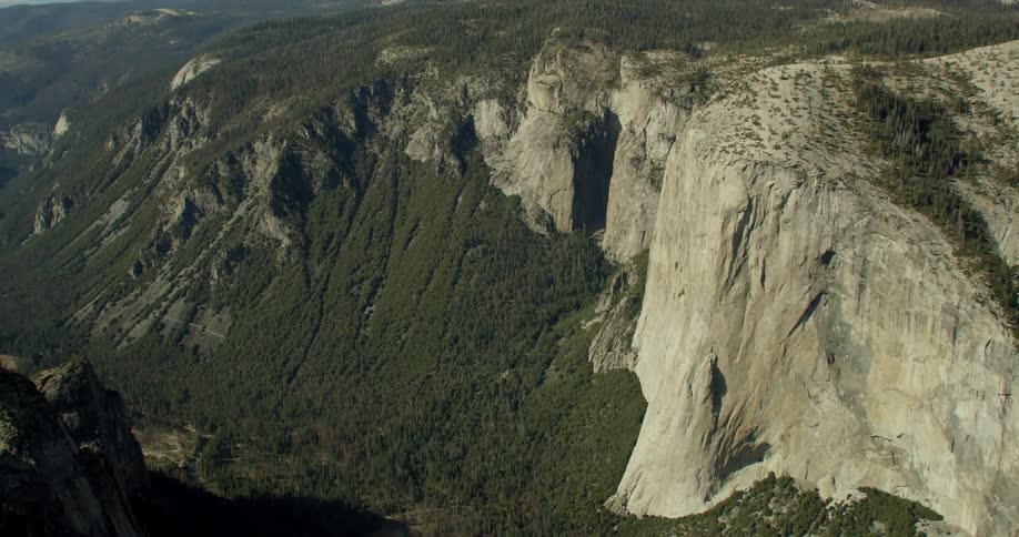 Aerial View of El Capitan, The Dawn Wall, Yosemite National Park, California