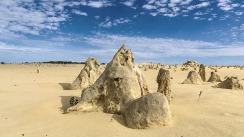 Motion control time lapse of Pinnacles desert in the daytime