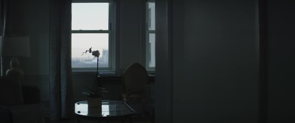 An empty house walls are filmed close up