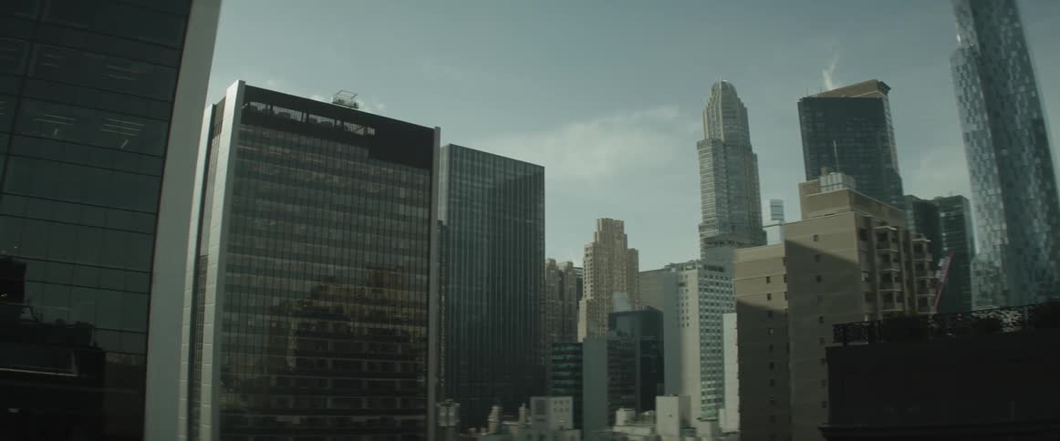 City buildings tower into the landscape