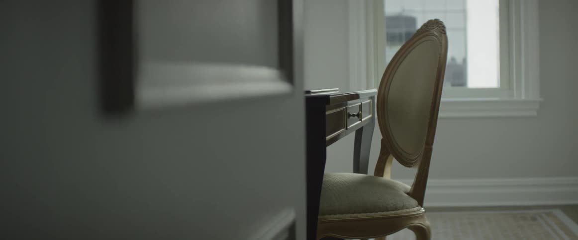 An empty house is filmed