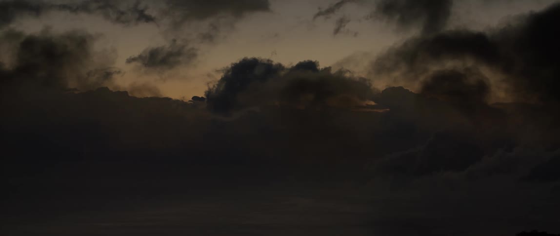 A foggy valley is filmed
