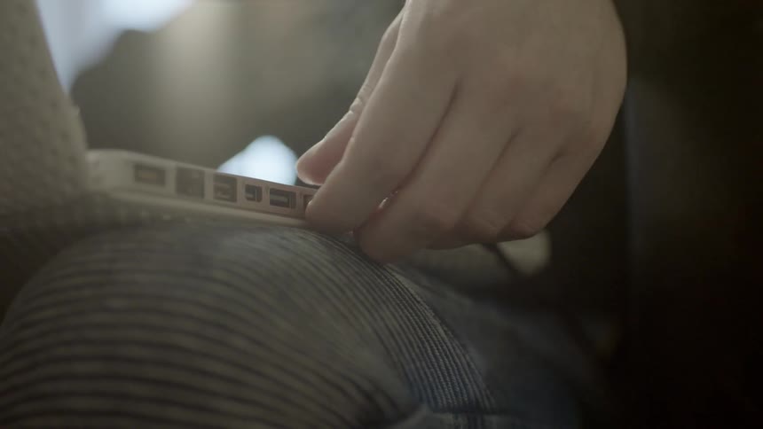 An external device is removed from a laptop