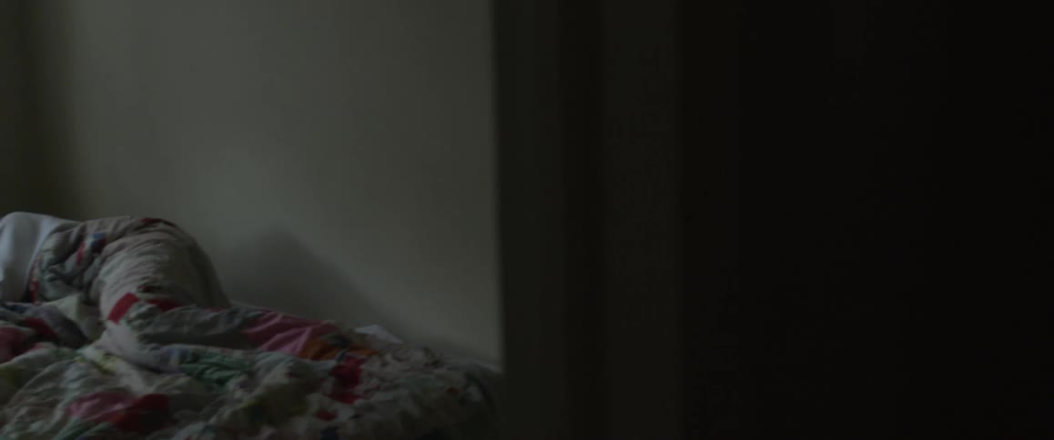 A lady is sleeping in a house by herself