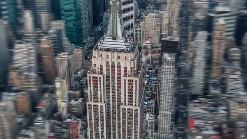 A timelapse of a skyscraper