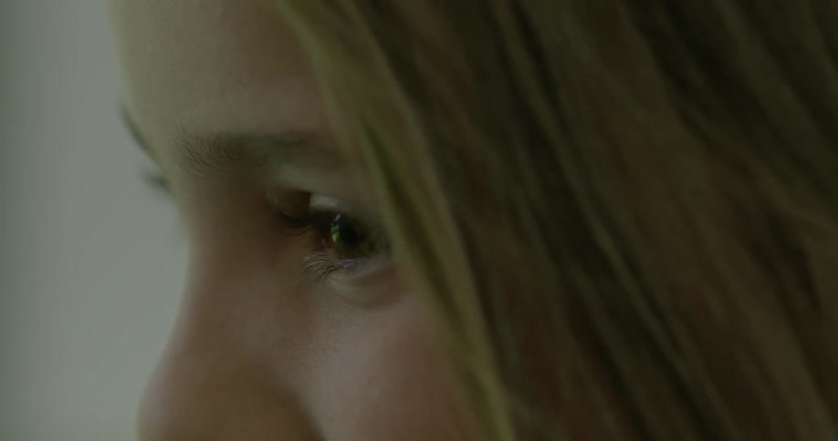 The eyes of a smiling girl